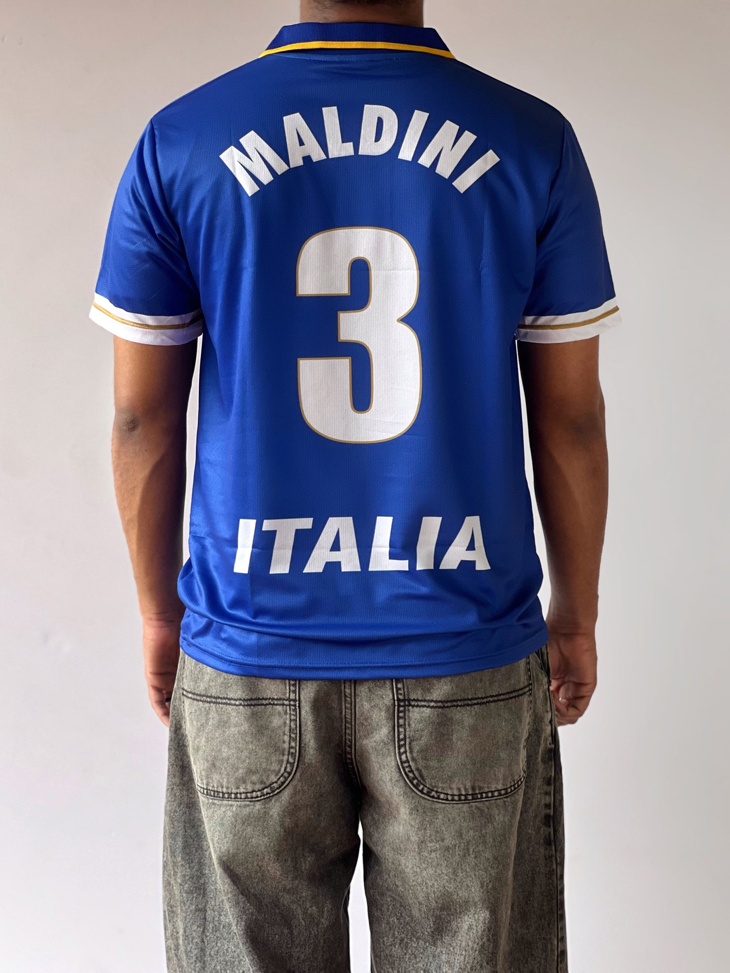 ITALY PAULO MALDINI 2002 HOME JERSEY