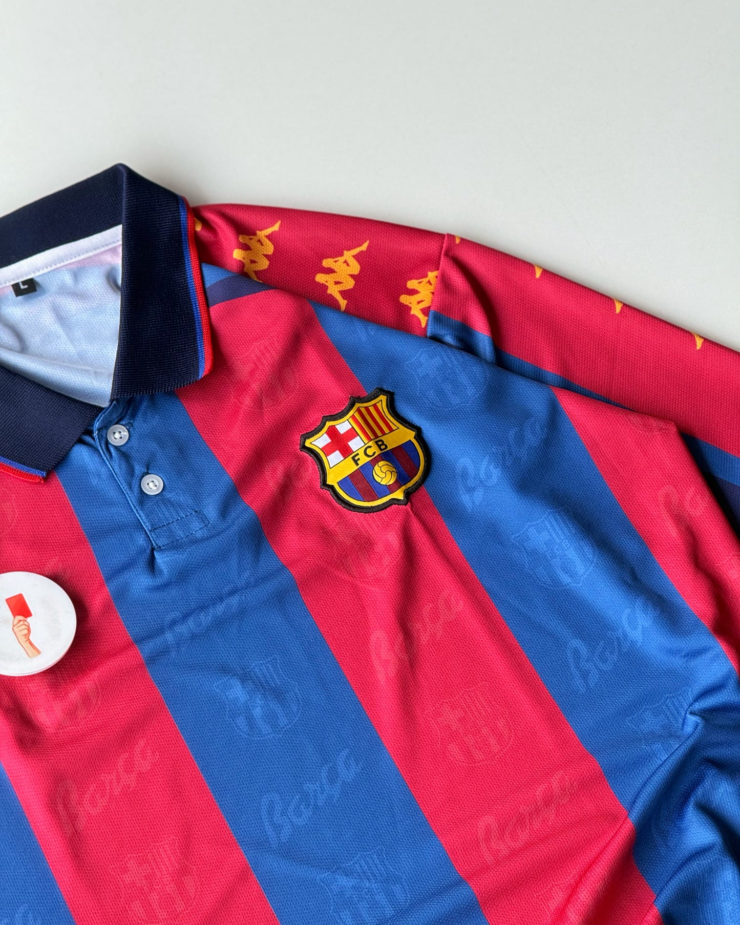 BARCELONA RONALDINHO KAPPA RETRO EDITION ( embroidery)