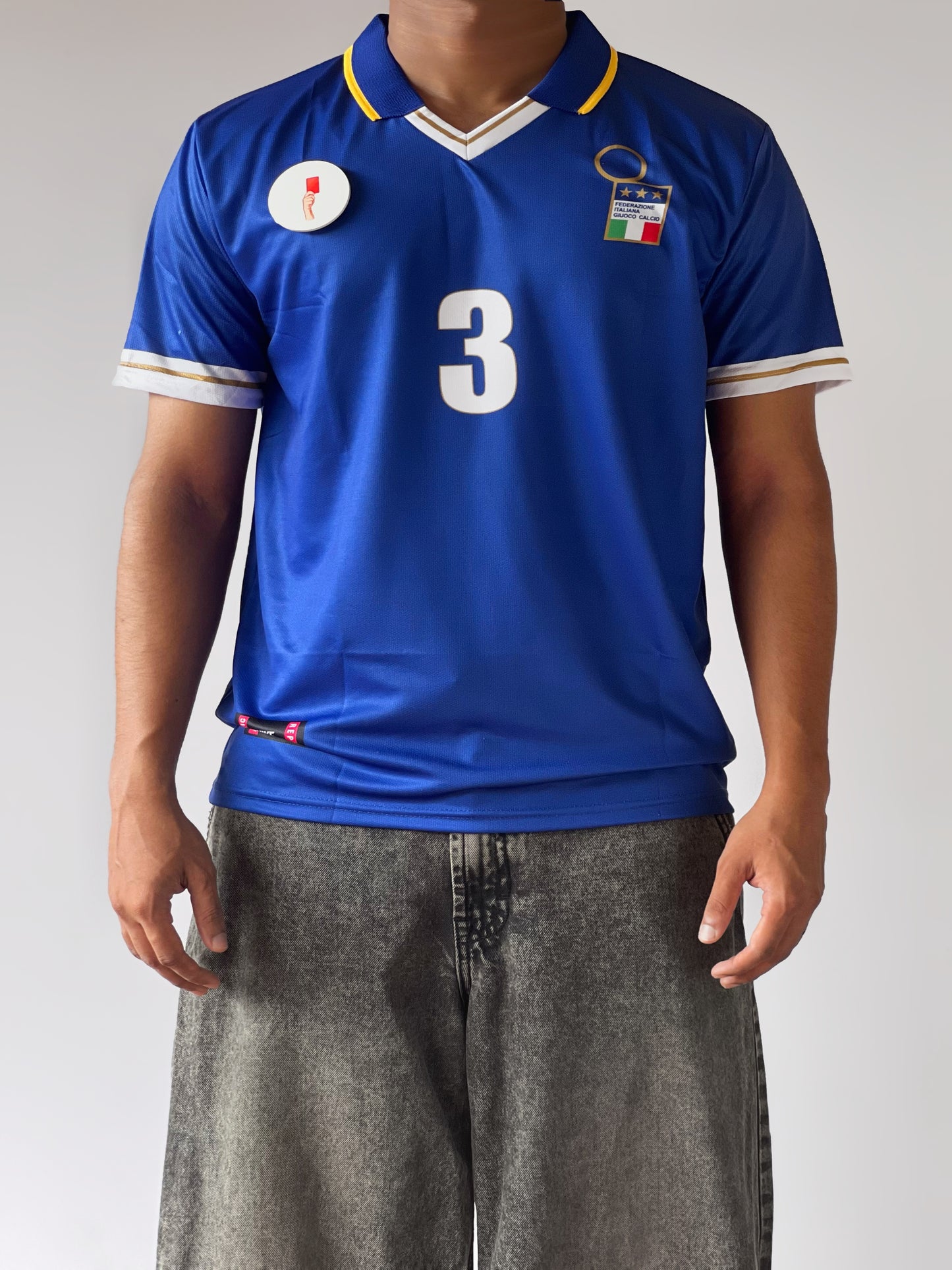 ITALY PAULO MALDINI 2002 HOME JERSEY
