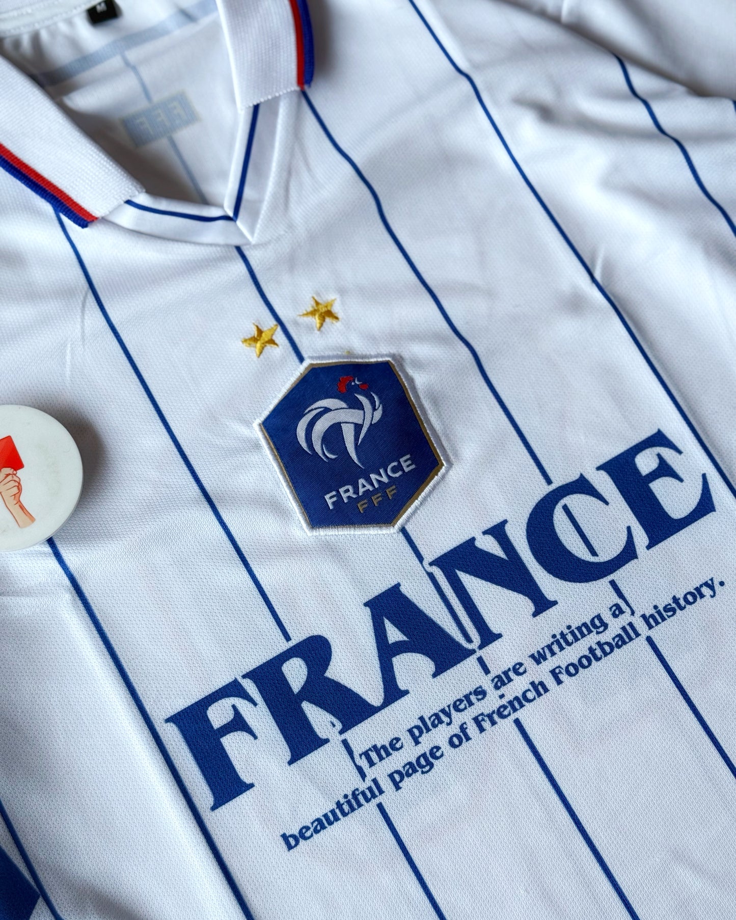 FRANCE ZIDANE RETRO WHITE CLASSIC KIT (oversized embroidery)