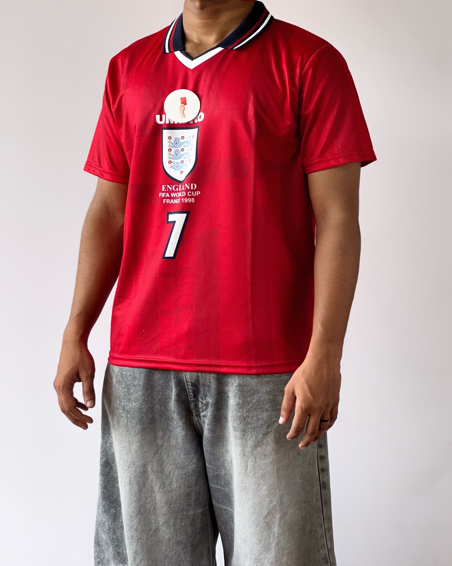RETRO BECKHAM ENGLAND AWAY JERSEY