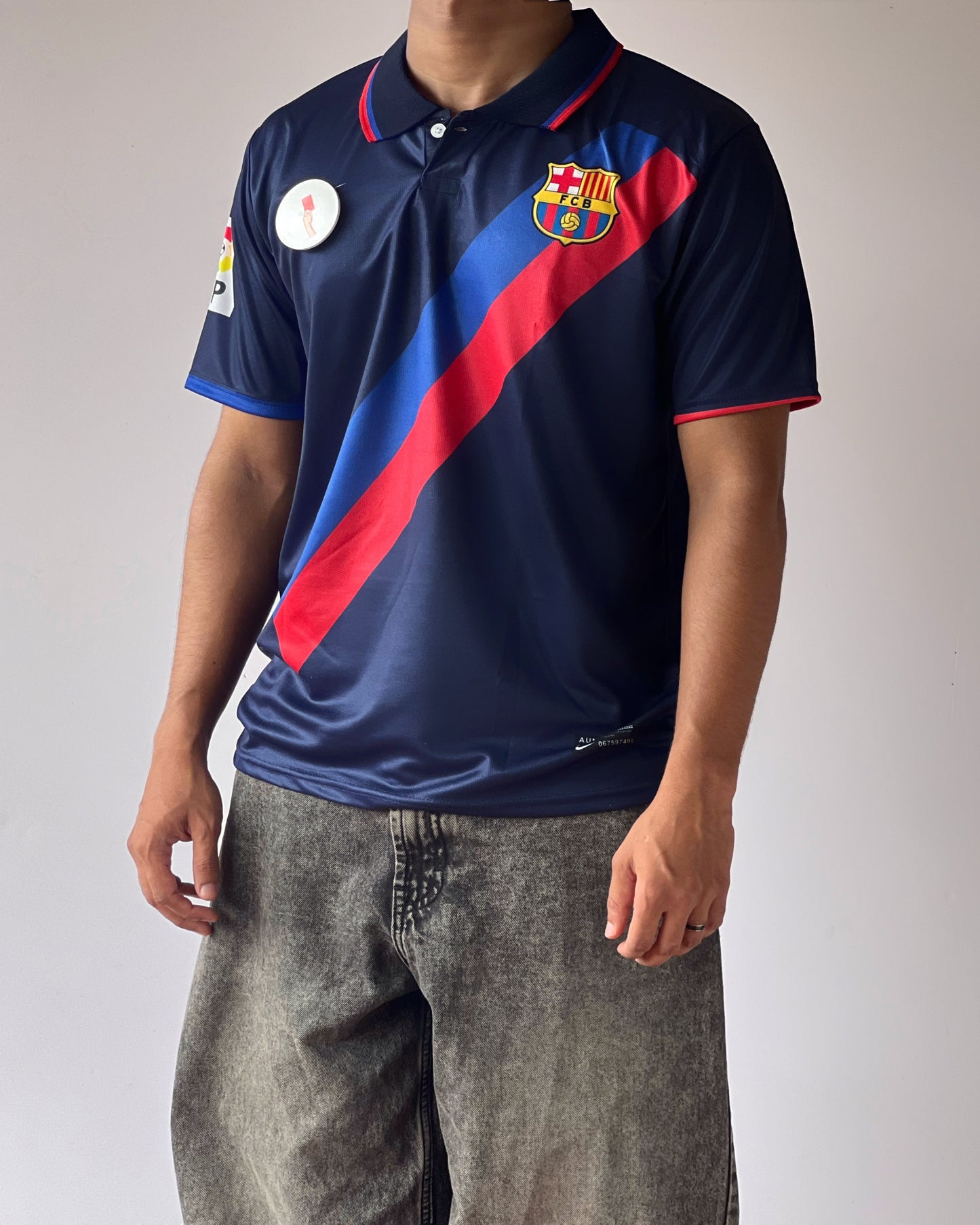 Retro Barca Ronaldinho Fan Jersey