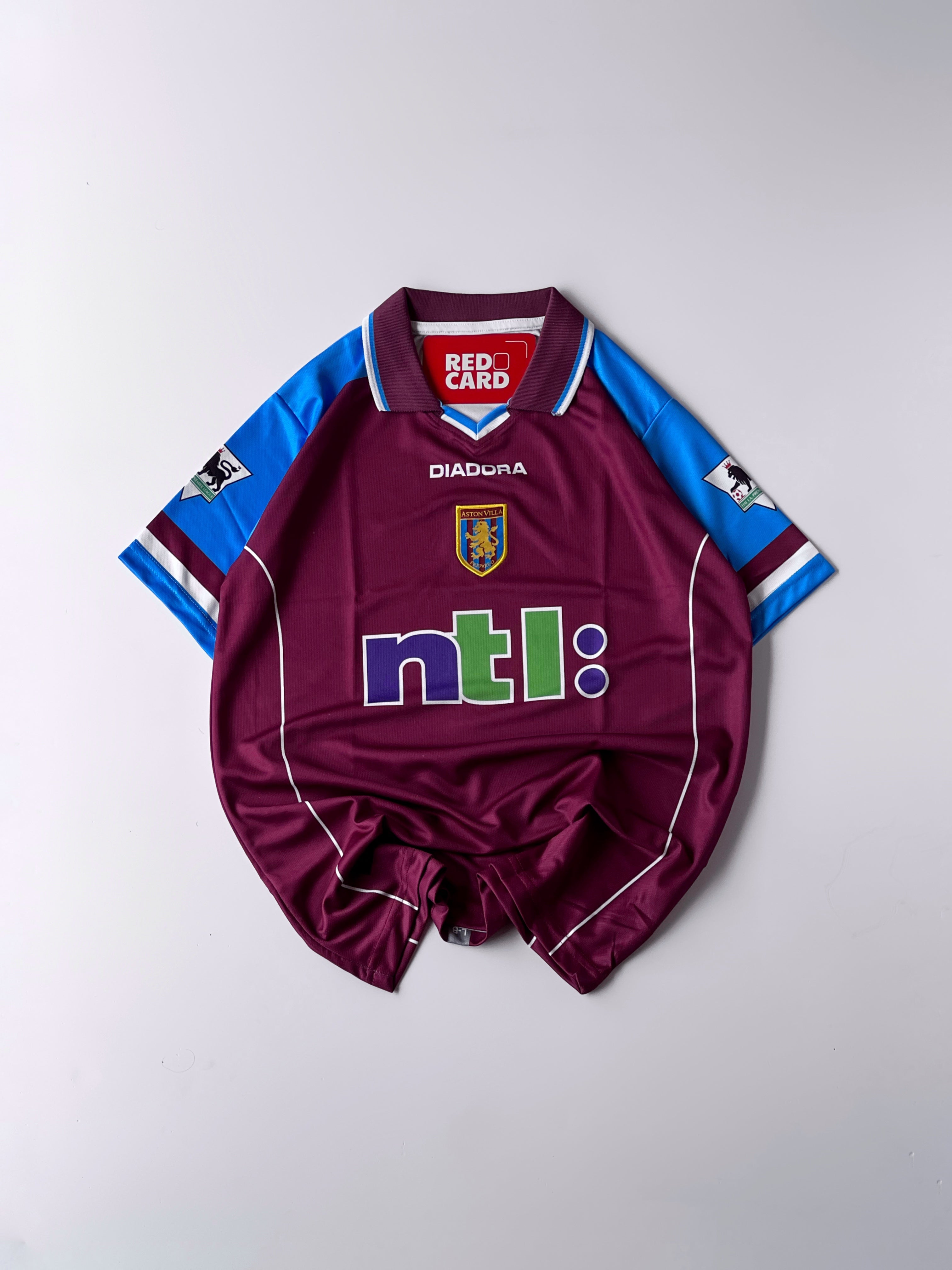 ASTON  VILLA GINOLA RETRO JERSEY - ICONIC #14