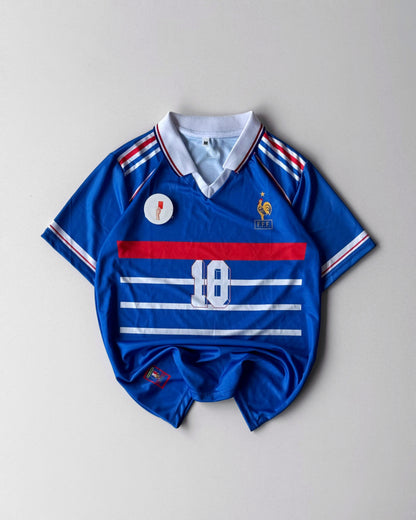 FRANCE ZIDANE HOME RETRO BLUE KIT