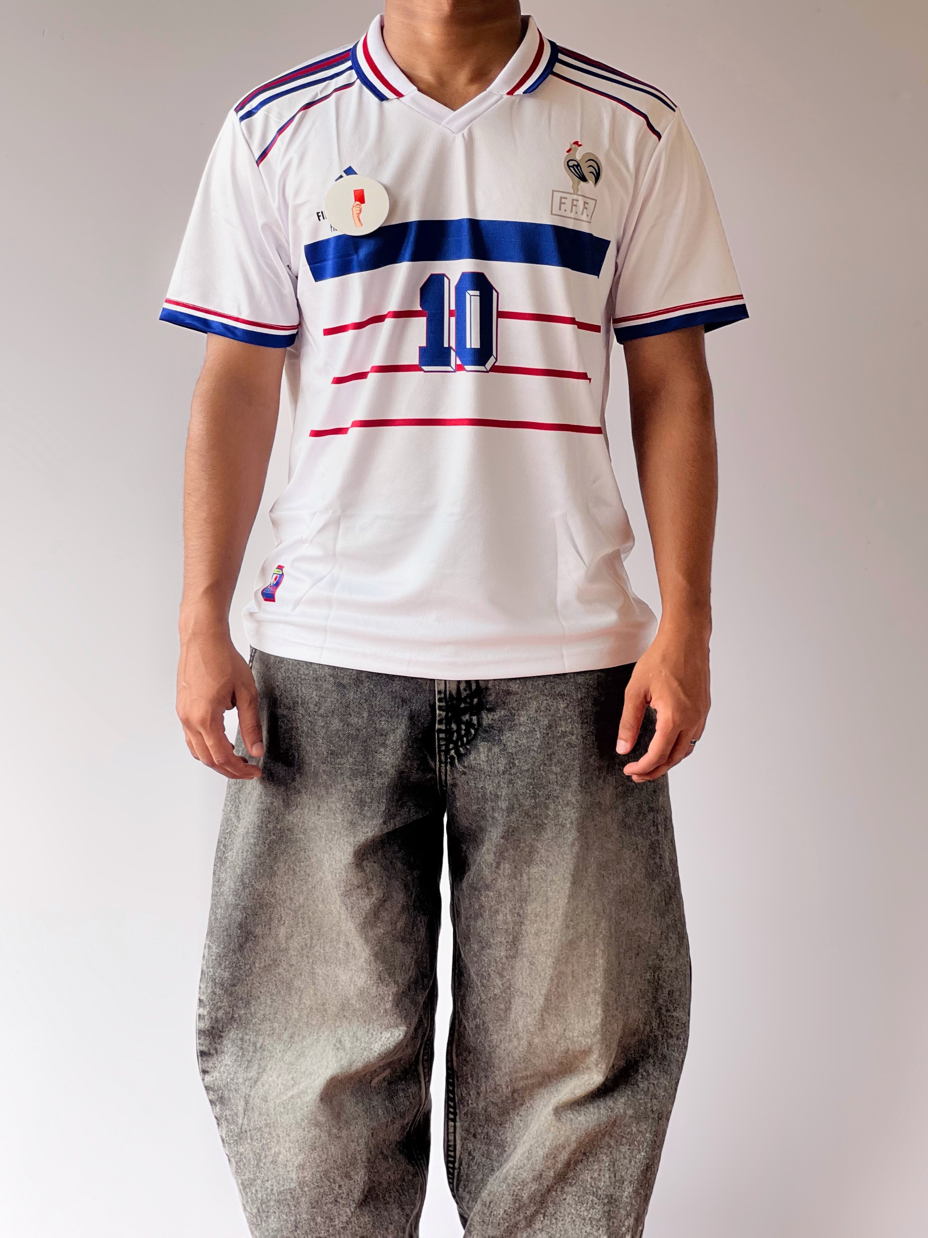 Retro France 1998 Zidane Home Jersey