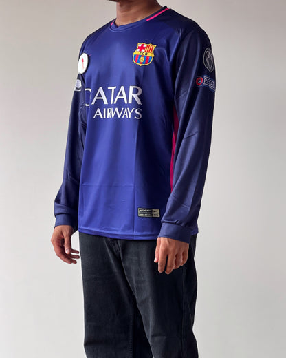 BARCELONA NEYMAR 2016 AWAY RETRO FULL SLEEVE