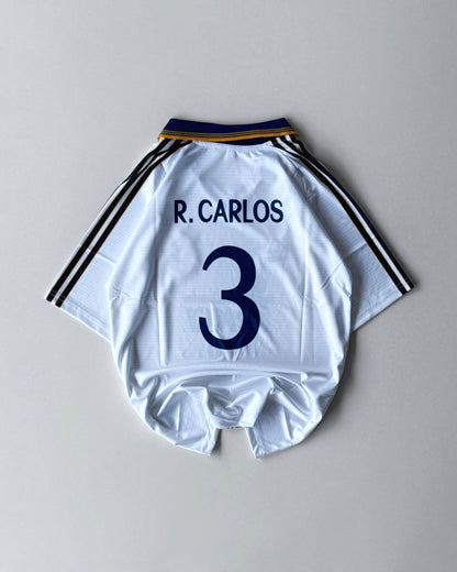 REAL MADRID CARLOS RETRO HOME KIT TEKA 3 oveesized embroidery