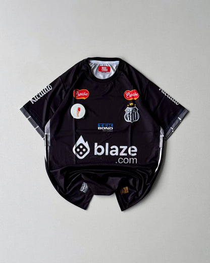 NEYMAR SANTOS RETRO BLACK KIT (Embroidery)