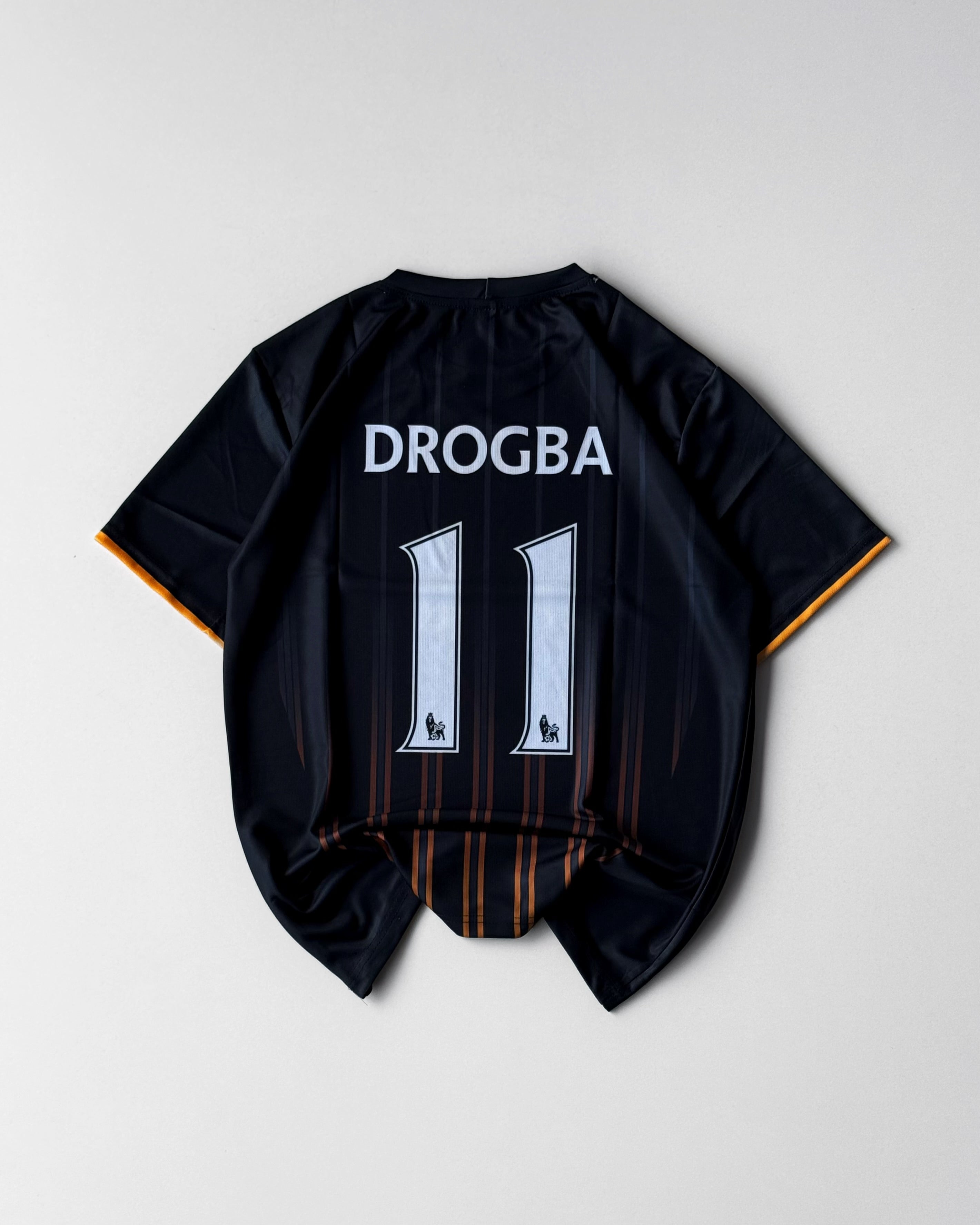 CHELSEA DROGBA RETRO AWAY KIT BLACK