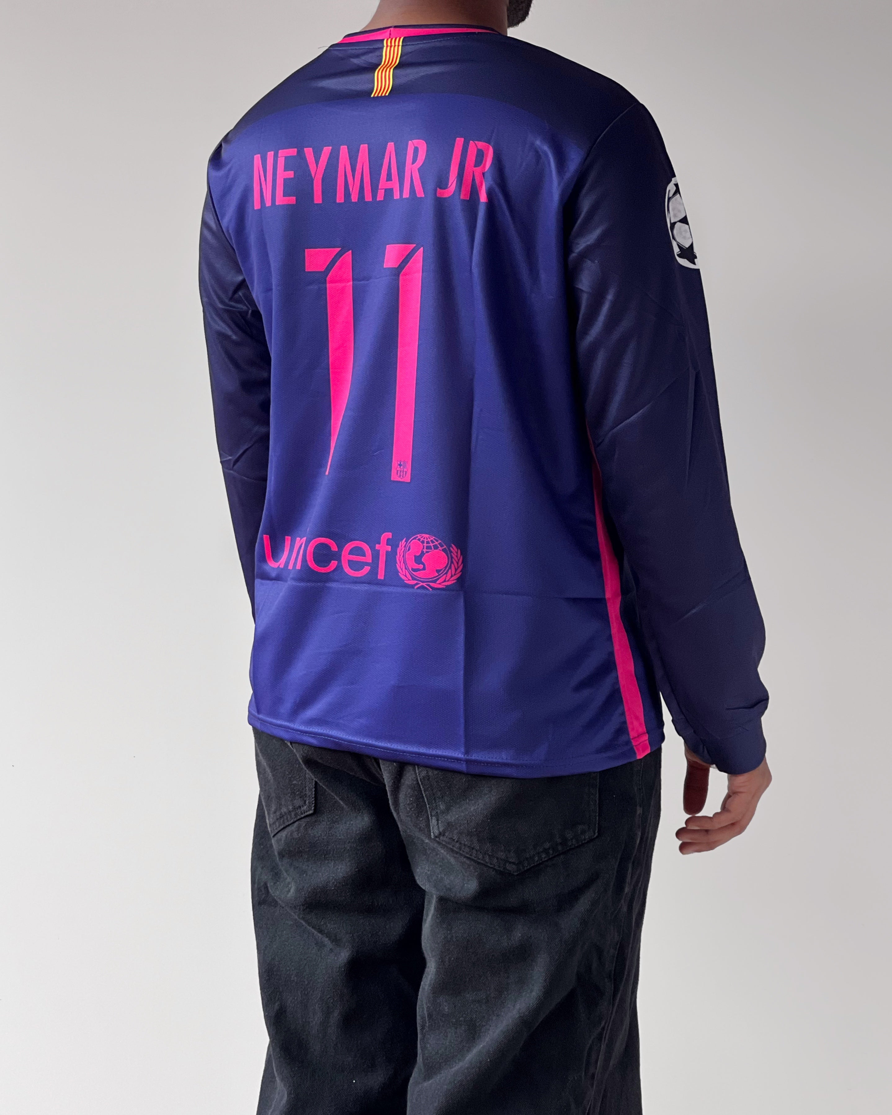 BARCELONA NEYMAR 2016 AWAY RETRO FULL SLEEVE