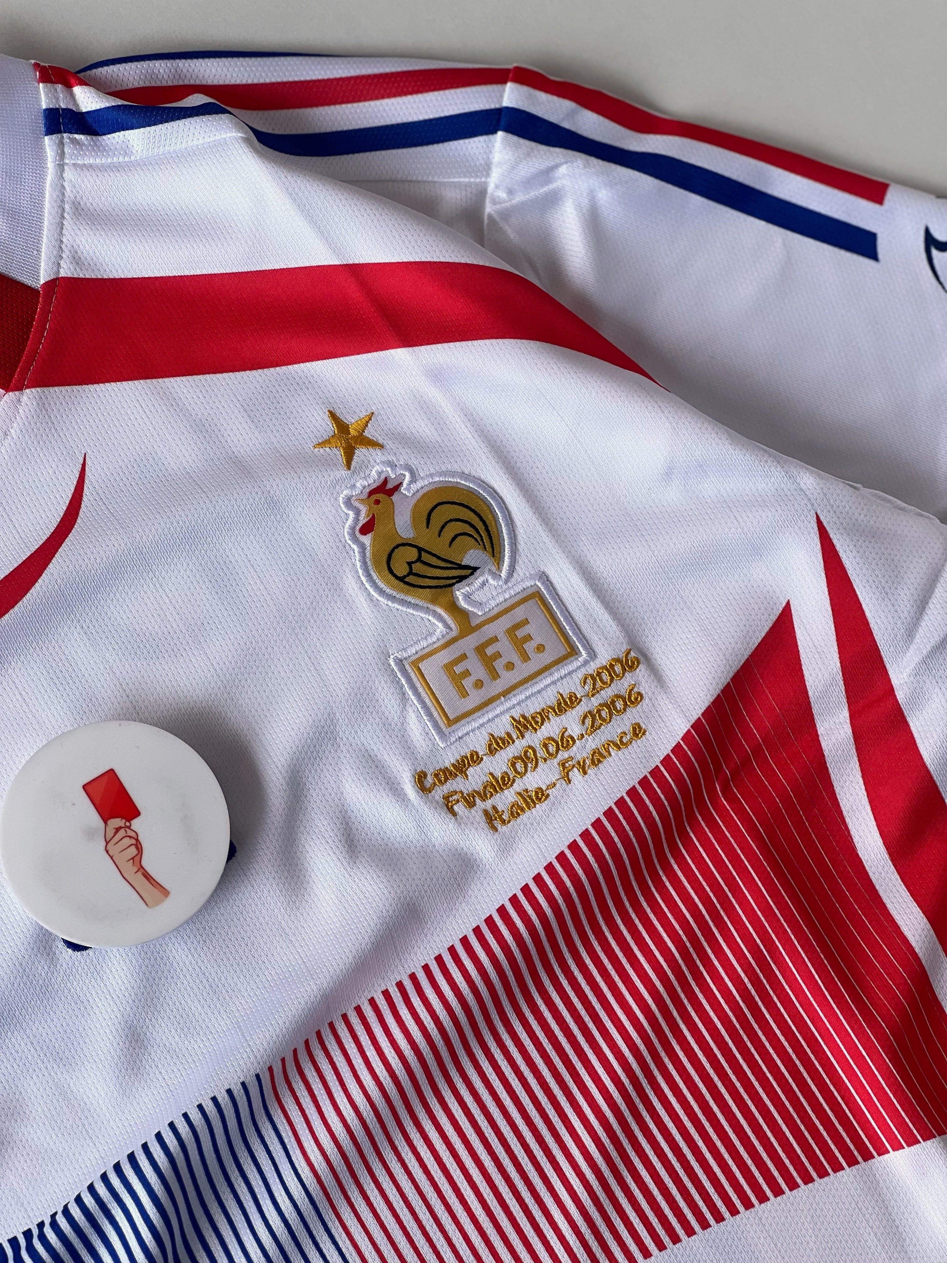 FRANCE ZIDANE RETRO HOME WHITE (Embroidery)