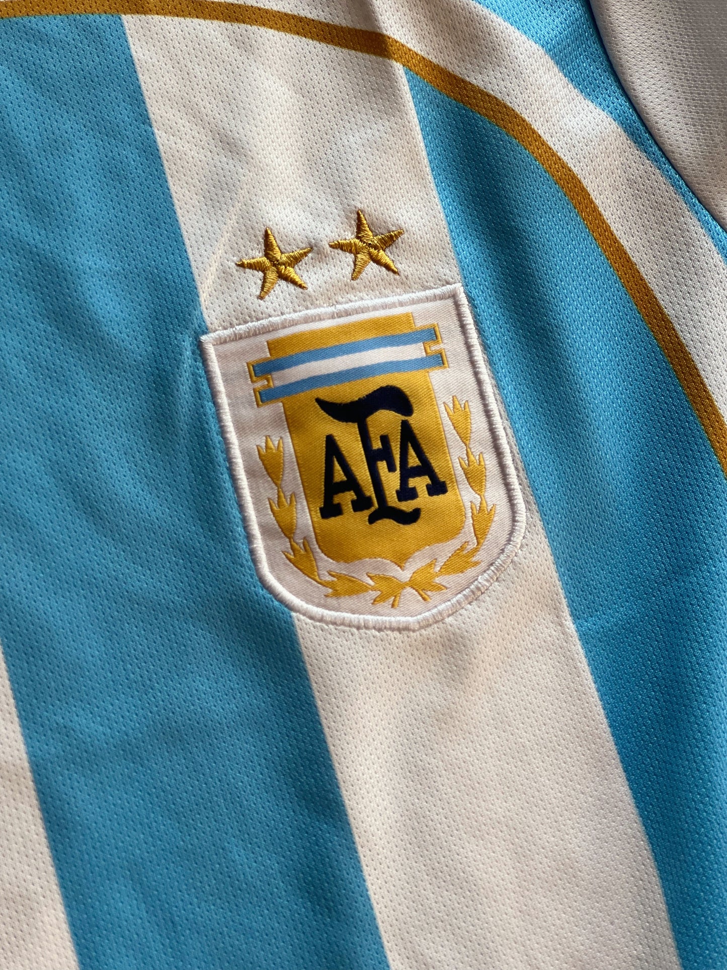 Messi Argentina Retro #19 Jersey
 (Embroidery)
