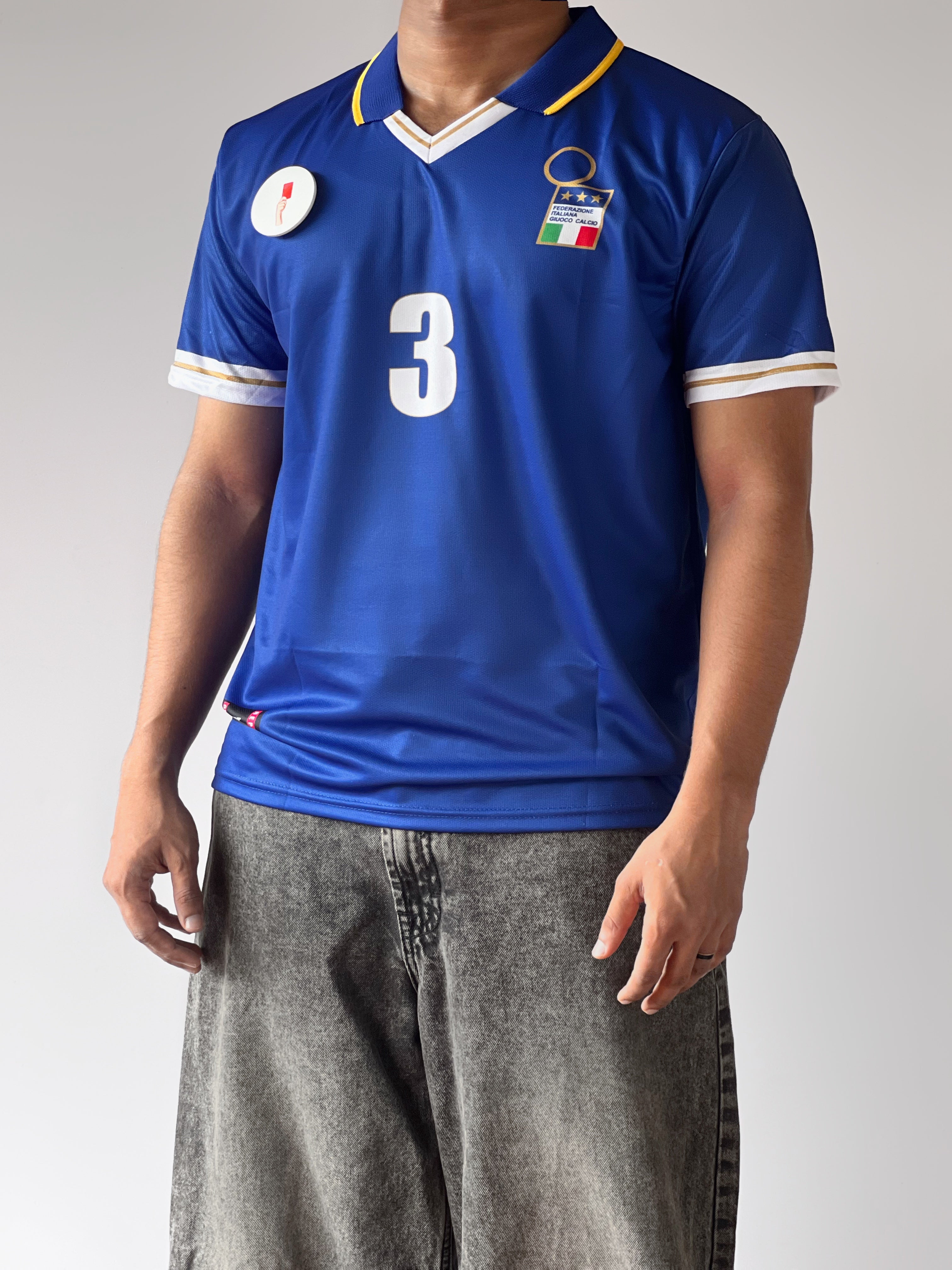 ITALY PAULO MALDINI 2002 HOME JERSEY