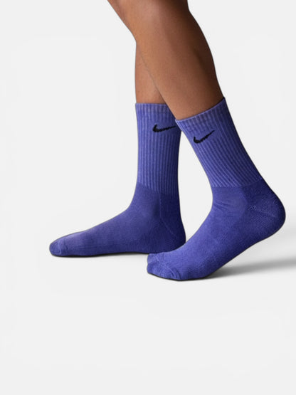 SOCKS CALF LENGTH PURPLE