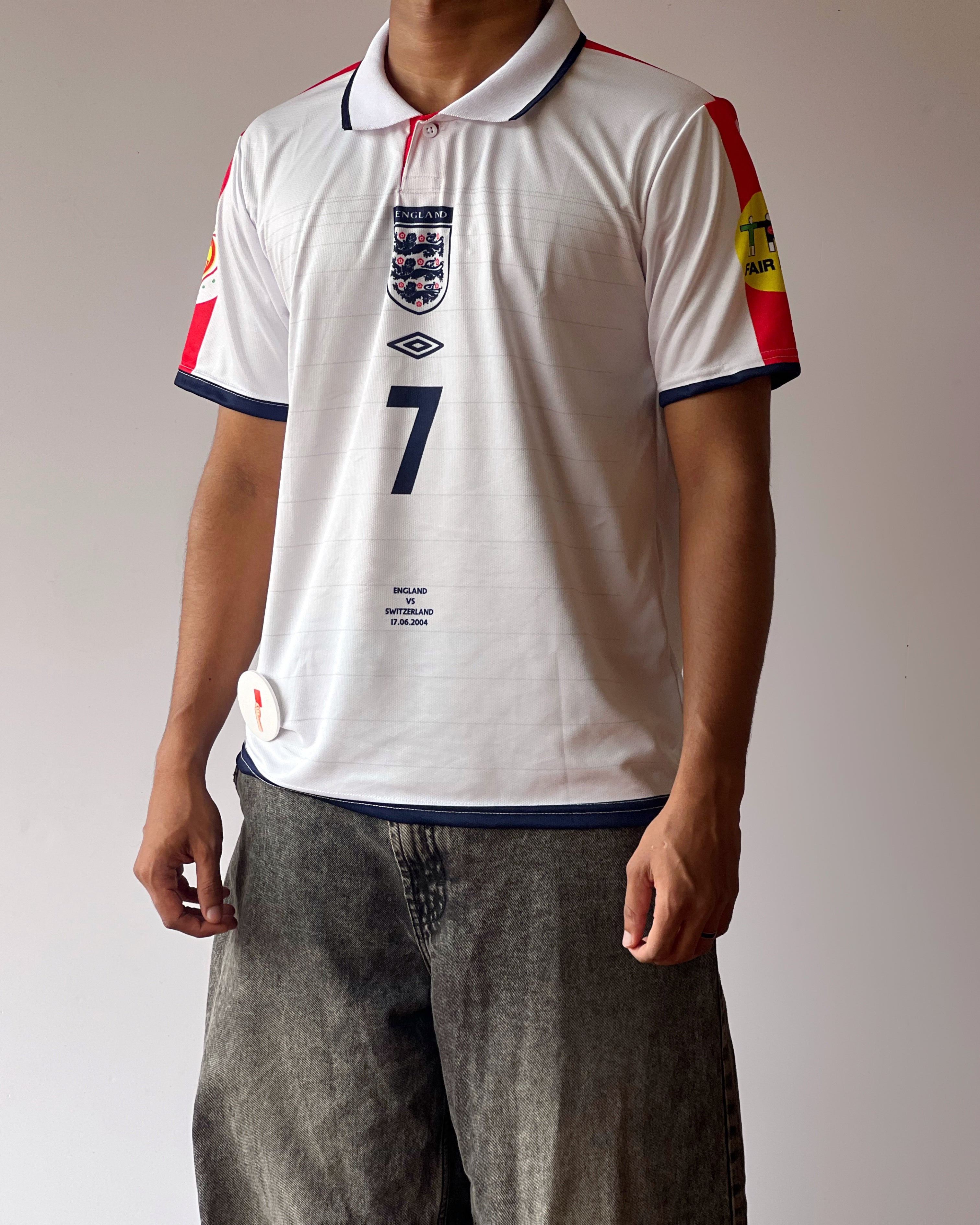 England 2004 Beckham Jersey