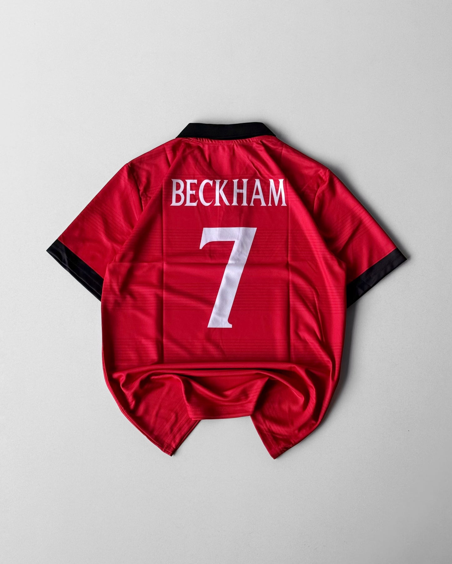 BECKHAM ENGLAND RETRO 7 RED AWAY VERSION