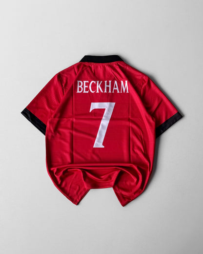 BECKHAM ENGLAND RETRO 7 RED AWAY VERSION