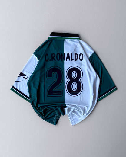 SPORTING RONALDO DEBUTE SPECIAL EDITION HOME KIT Oversized embroidery