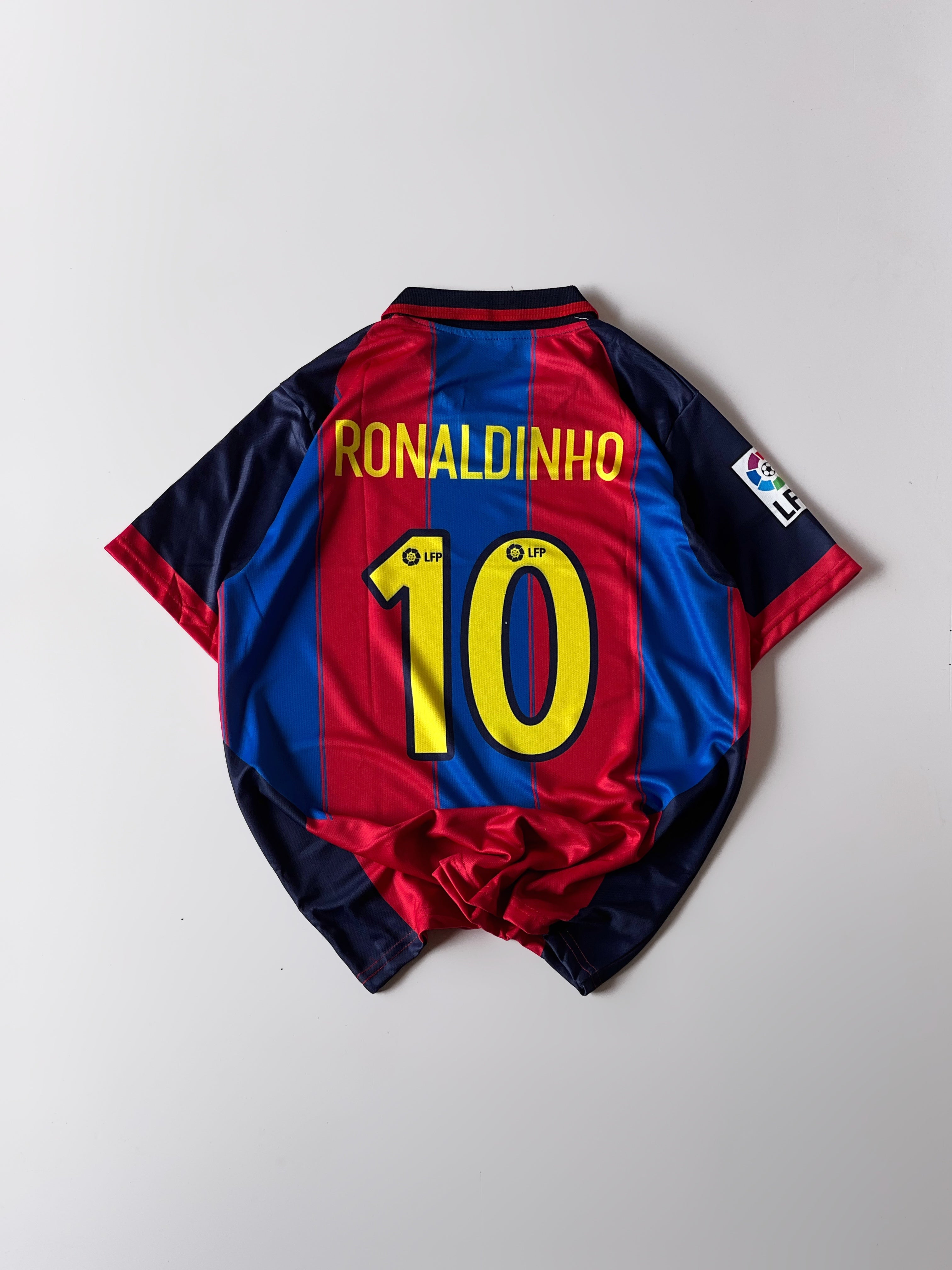 RETRO RONALDINHO BARCELONA JERSEY