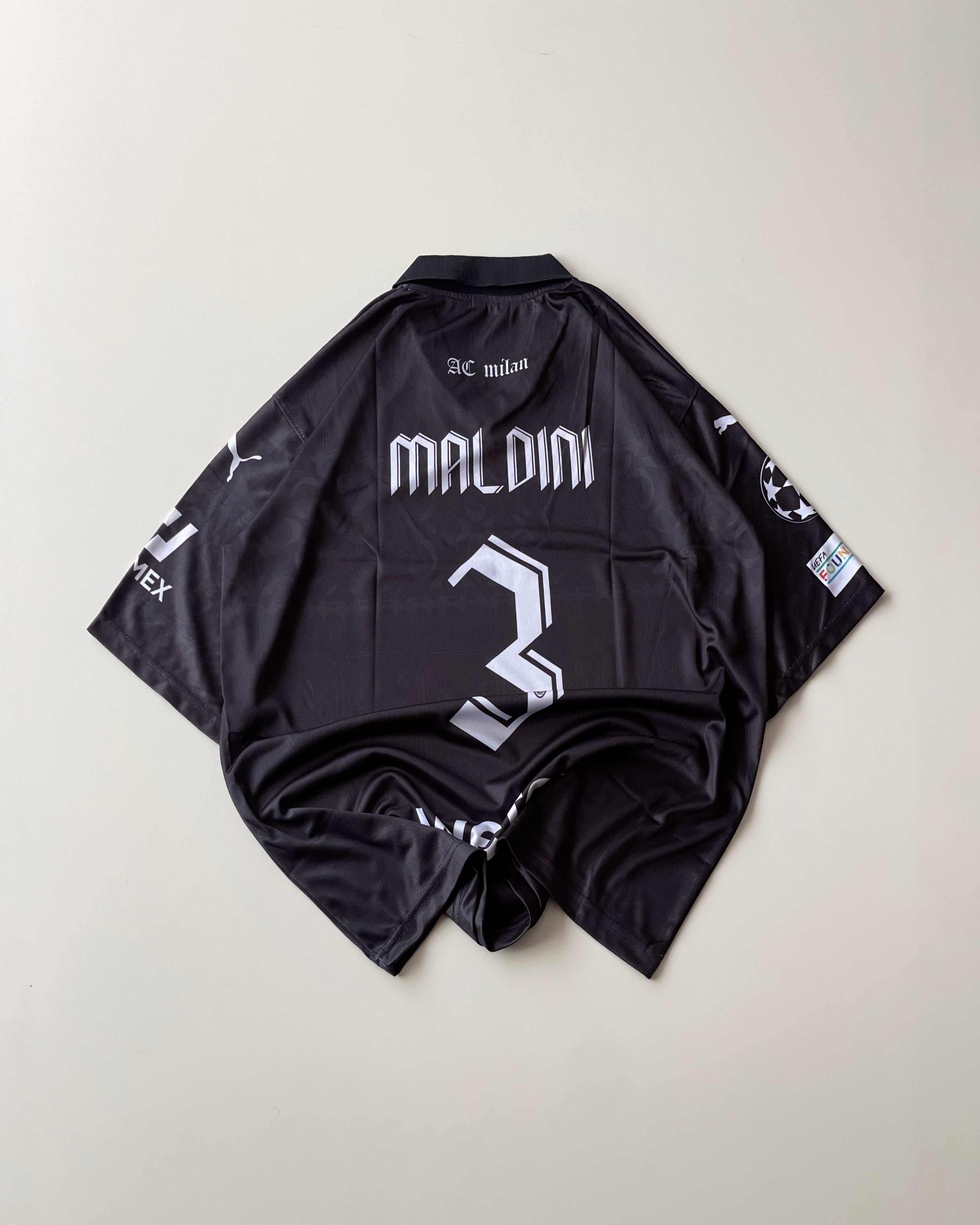 AC MILAN MALDINI RETRO BLACK KIT (oversized)
