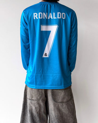 REAL MADRID RONALDO 2017/18 THIRD KIT Fullsleeve embroidery