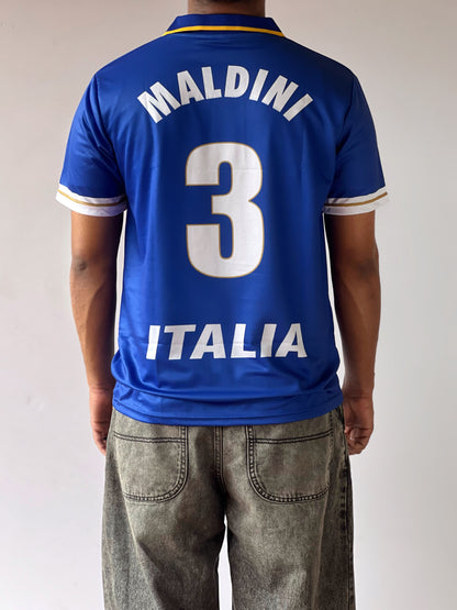 ITALY PAULO MALDINI 2002 HOME JERSEY