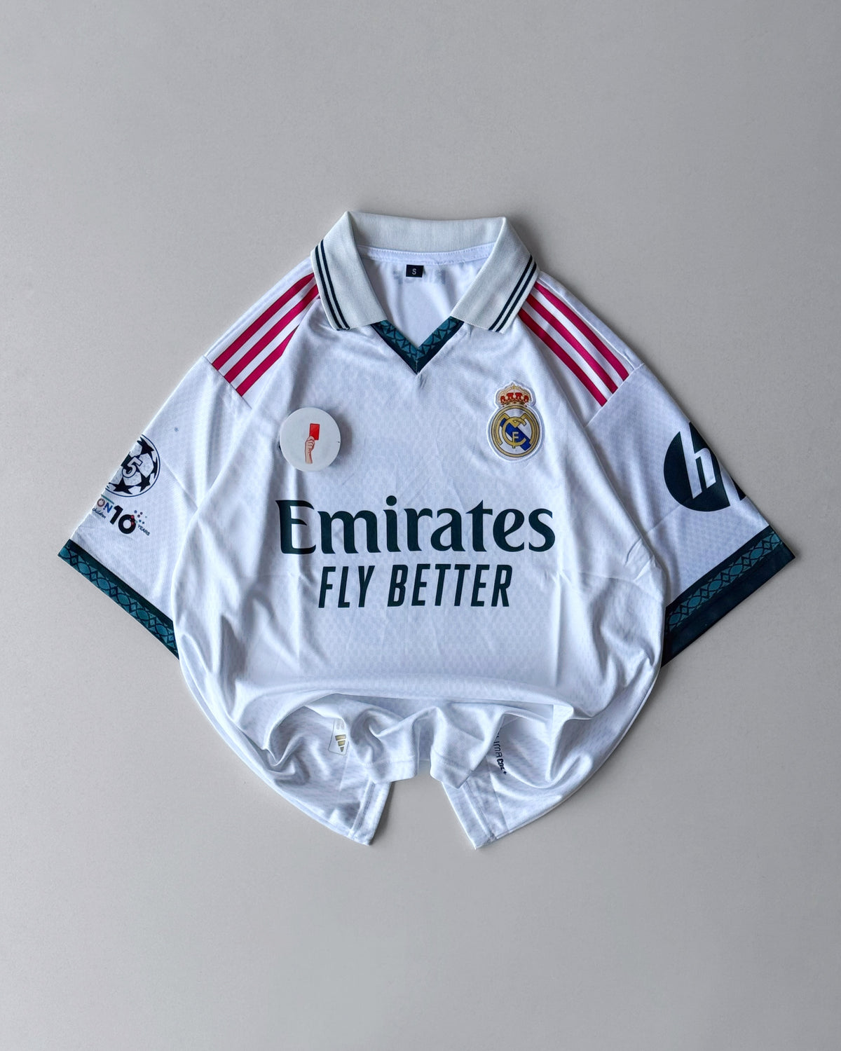 REAL MADRID MBAPPE 2026/27 HOME KIT COLLAR CASUAL WEAR oversized