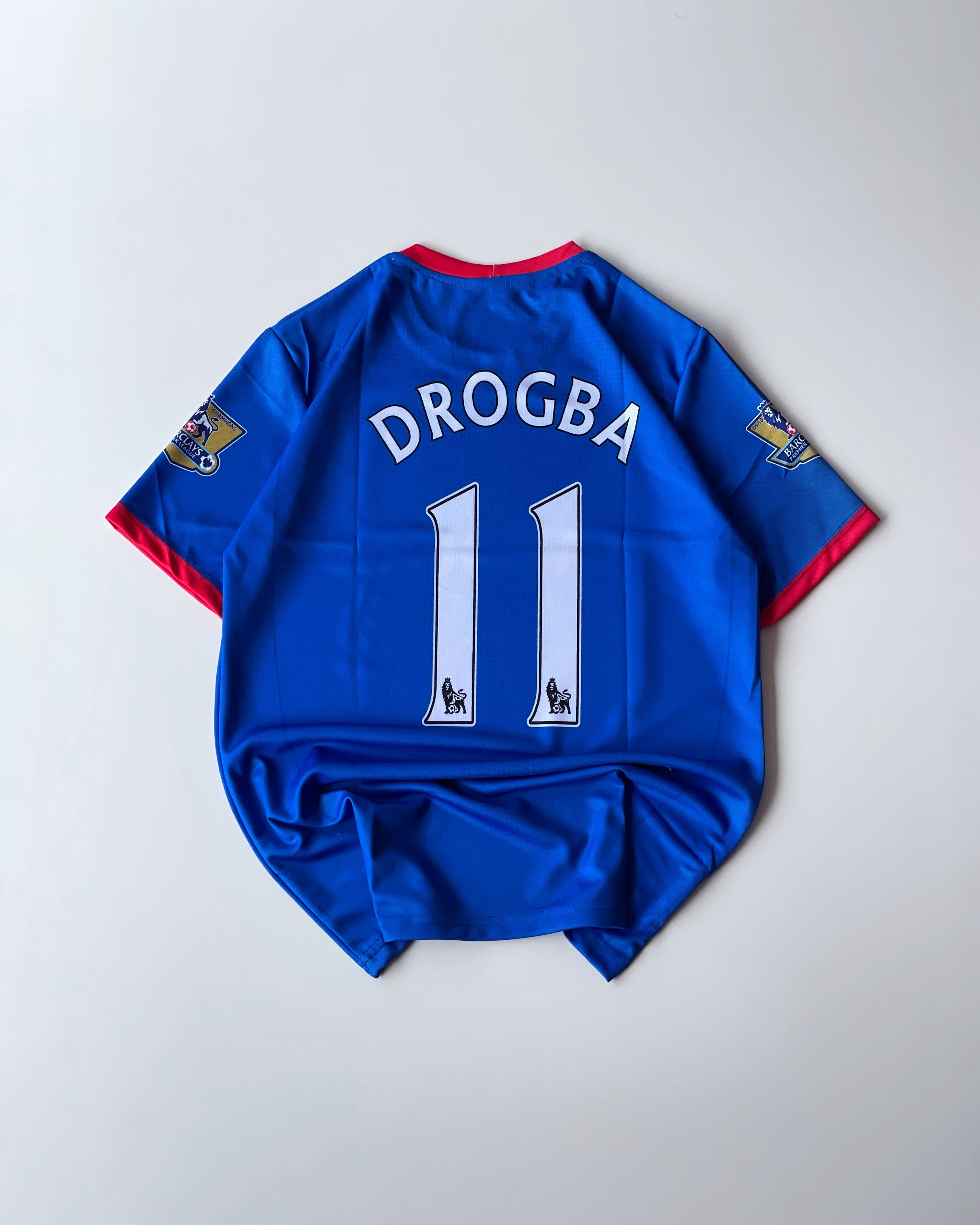 CHELSEA DROGBA RETRO HOME KIT BLUE