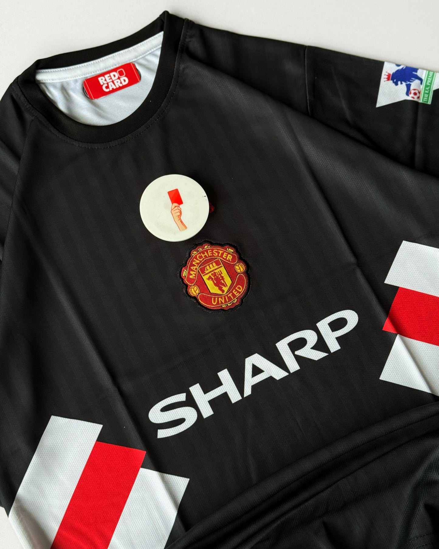 BECKHAM MANCHESTER UNITED RETRO SHARP BLACK KIT