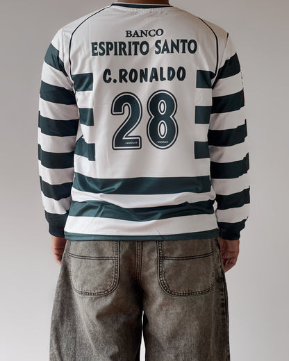 SPORTING CP RONALDO 2002 HOME JERSEY (Full sleeve)