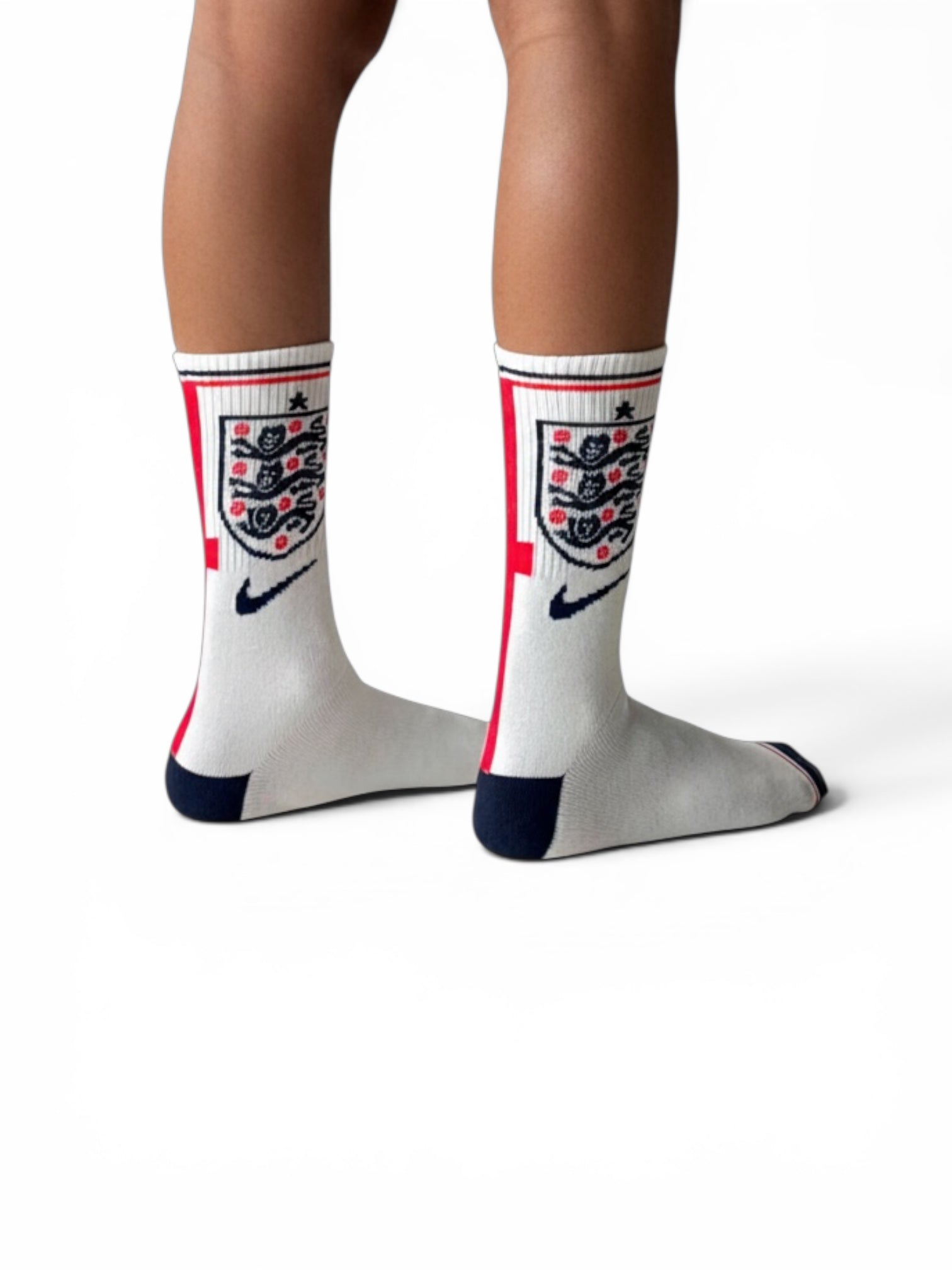 SOCKS CALF LENGTH ENGLAND WHITE