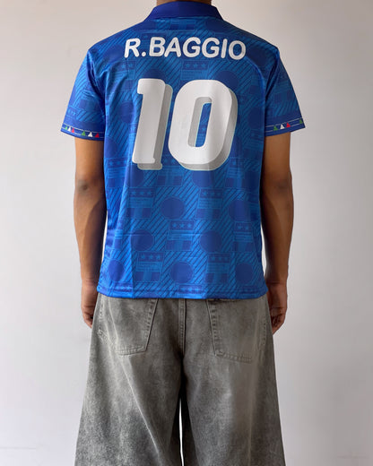 ITALY BAGGIO RETRO JERSEY (Embroidery)