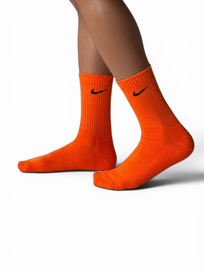 SOCKS CALF LENGTH ORANGE