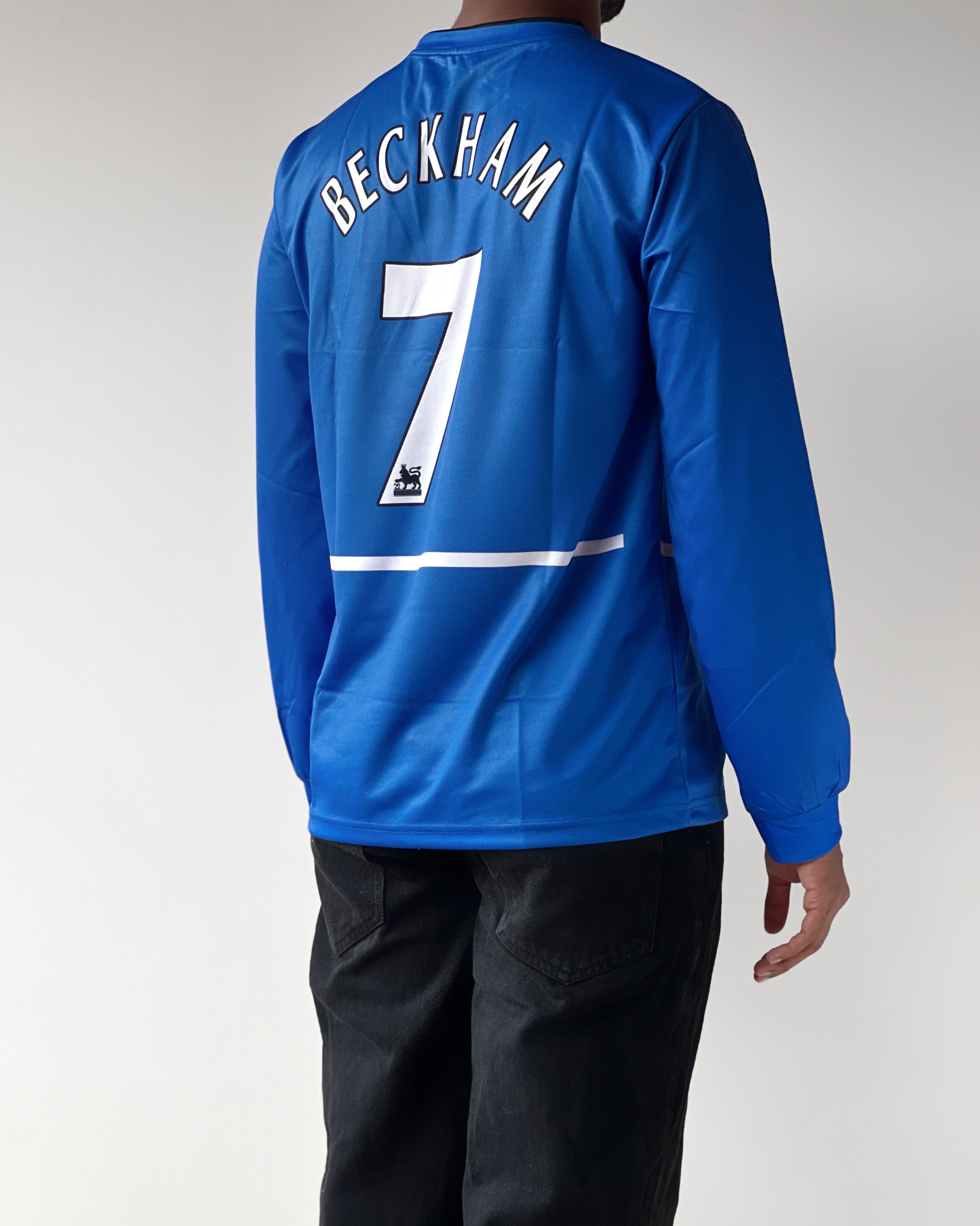 MANCHESTER UNITED AWAY BECKHAM VODAFONE RETRO FULL SLEEVE