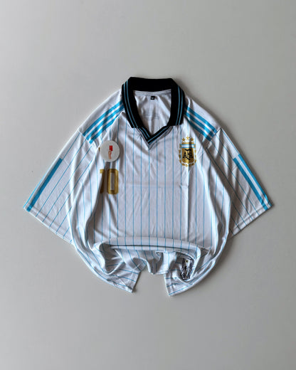 VINTAGE-STYLE ARGENTINA JERSEY – MESSI 10