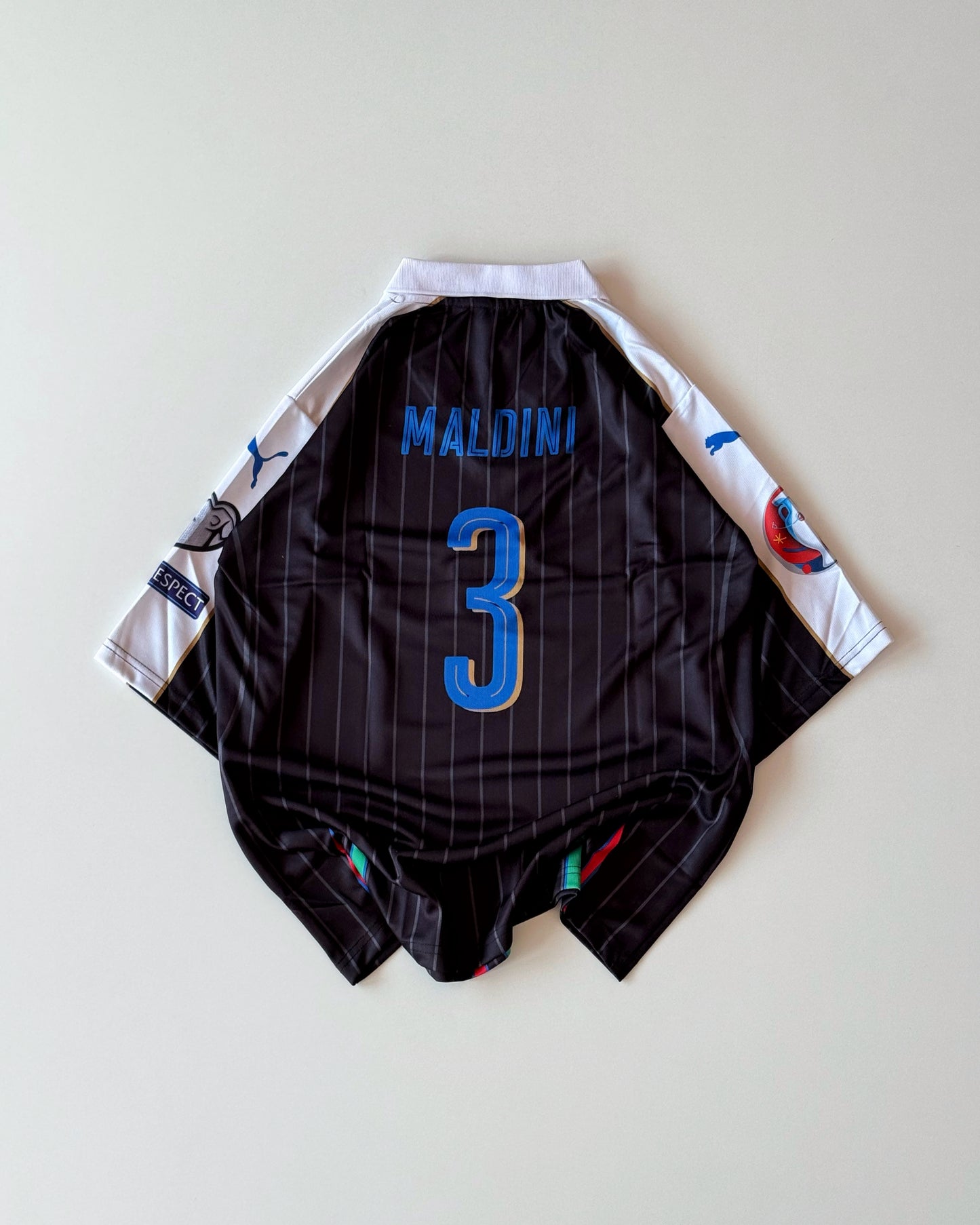 ITALY PIRLO AWAY BLACK KIT (oversized embroidery)