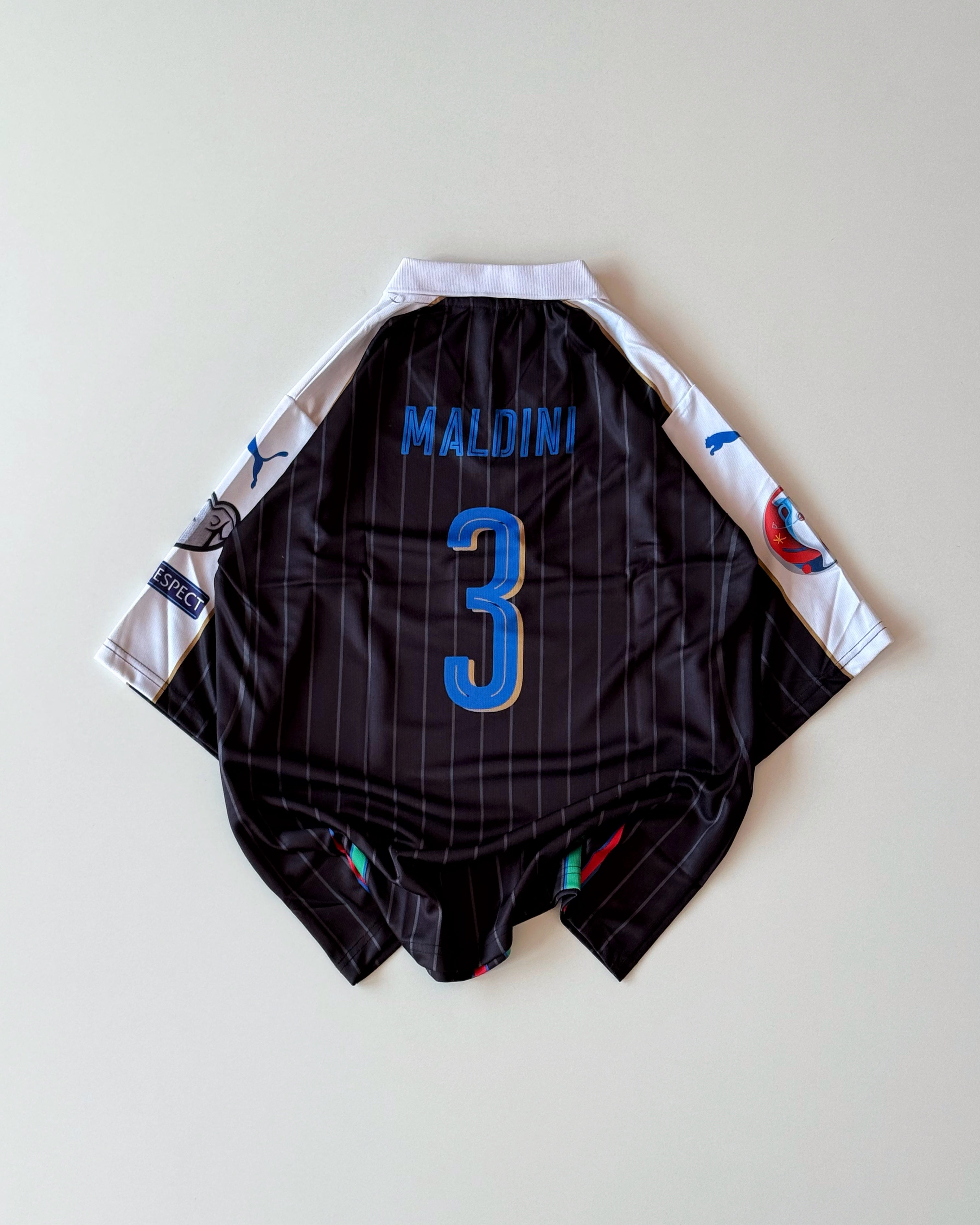 ITALY PIRLO AWAY BLACK KIT (oversized embroidery)