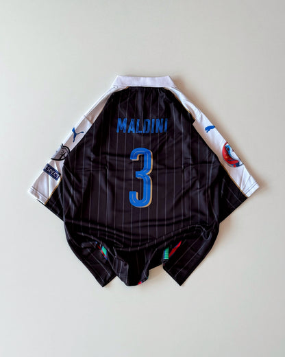 ITALY PIRLO AWAY BLACK KIT (oversized embroidery)