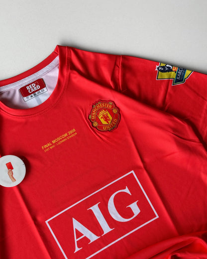 MANCHESTER UNITED RONALDO AIG RETRO HOME KIT (embroidery)