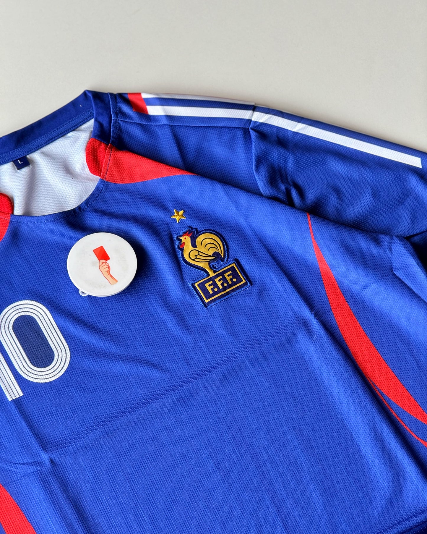 ZIDANE FRANCE 10 BLUE RETRO EDITION (embroidery)