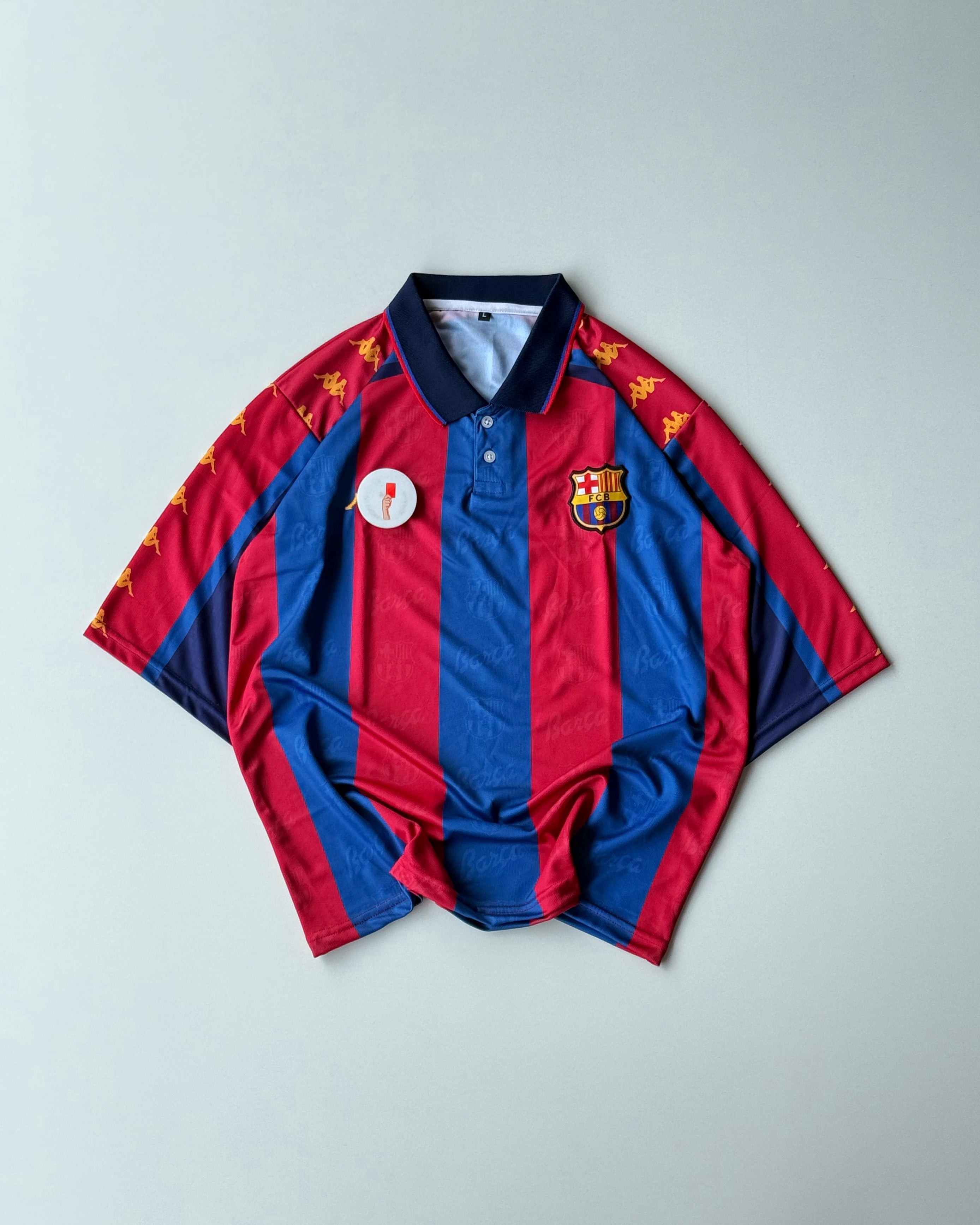 BARCELONA RONALDINHO KAPPA RETRO EDITION ( embroidery)