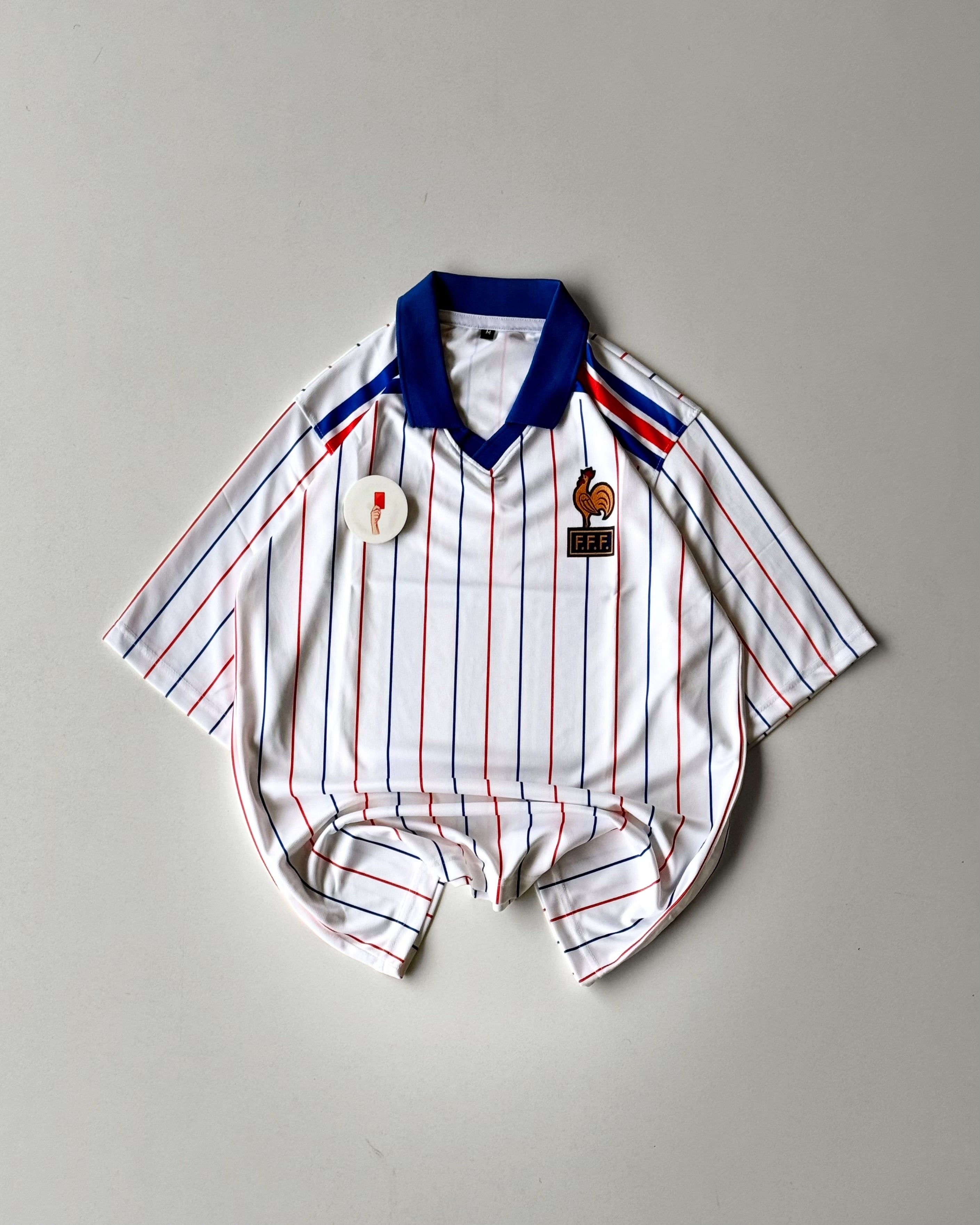 RETRO FRANCE ZIDANE WHITE STRIPES