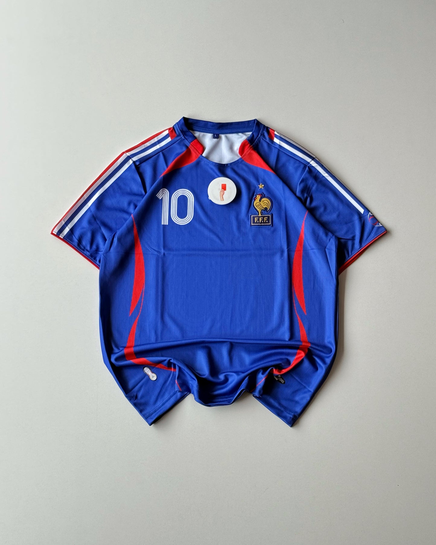 ZIDANE FRANCE 10 BLUE RETRO EDITION (embroidery)