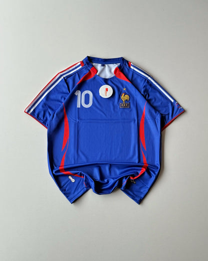 ZIDANE FRANCE 10 BLUE RETRO EDITION (embroidery)