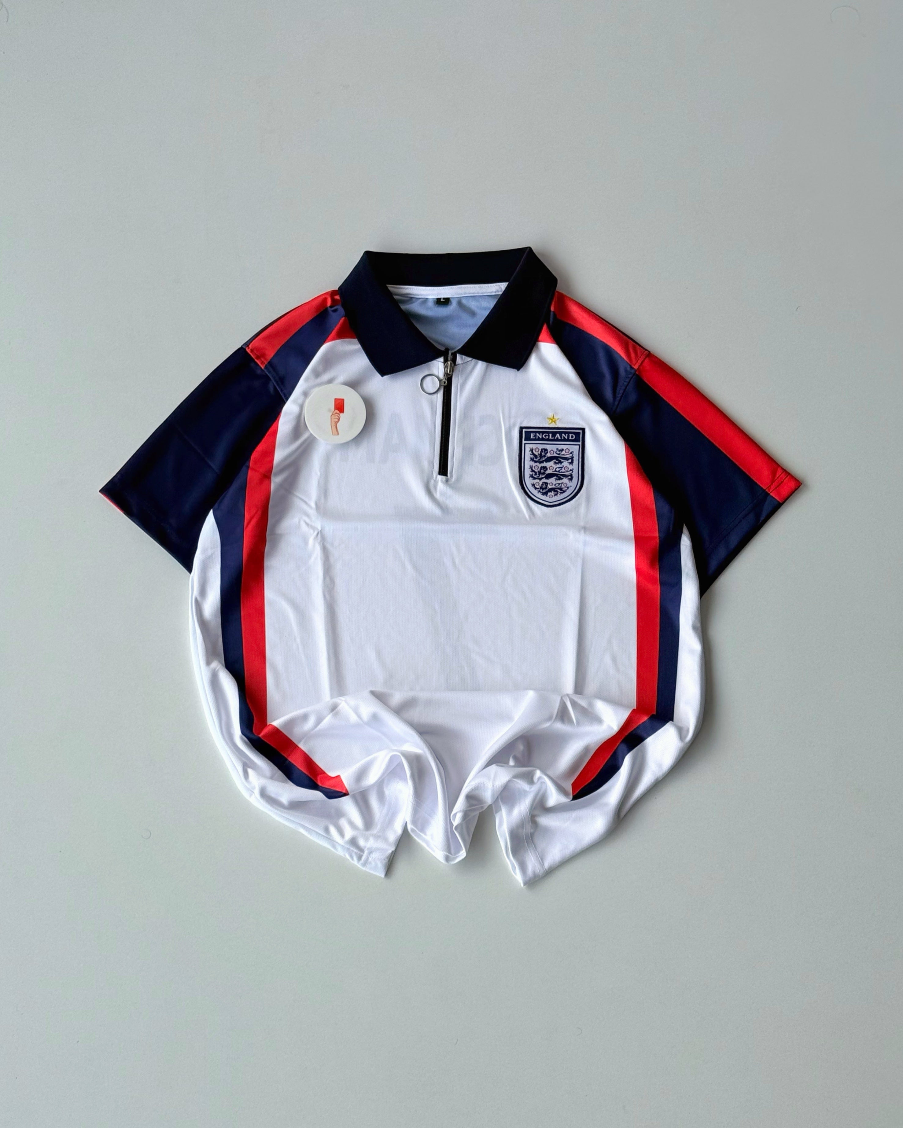 ENGLAND BECKHAM CLASSIC WHITE JERSEY (embroidery)
