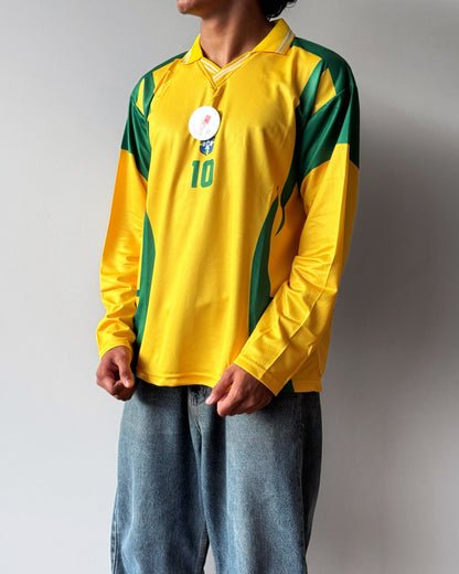 PREMIUM- BRAZIL RETRO GOLD EDITION KIT NEYMAR (Full sleeve)