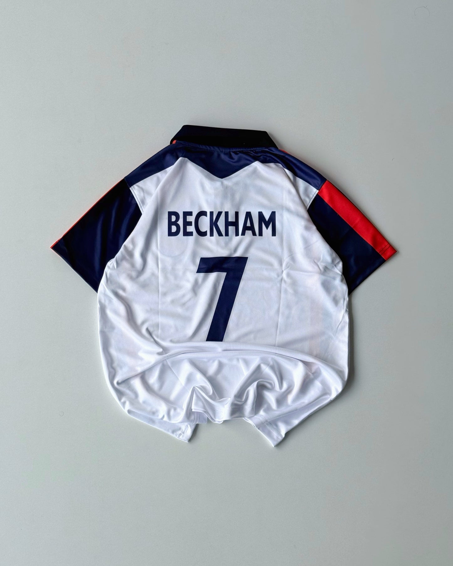 ENGLAND BECKHAM CLASSIC WHITE JERSEY (embroidery)