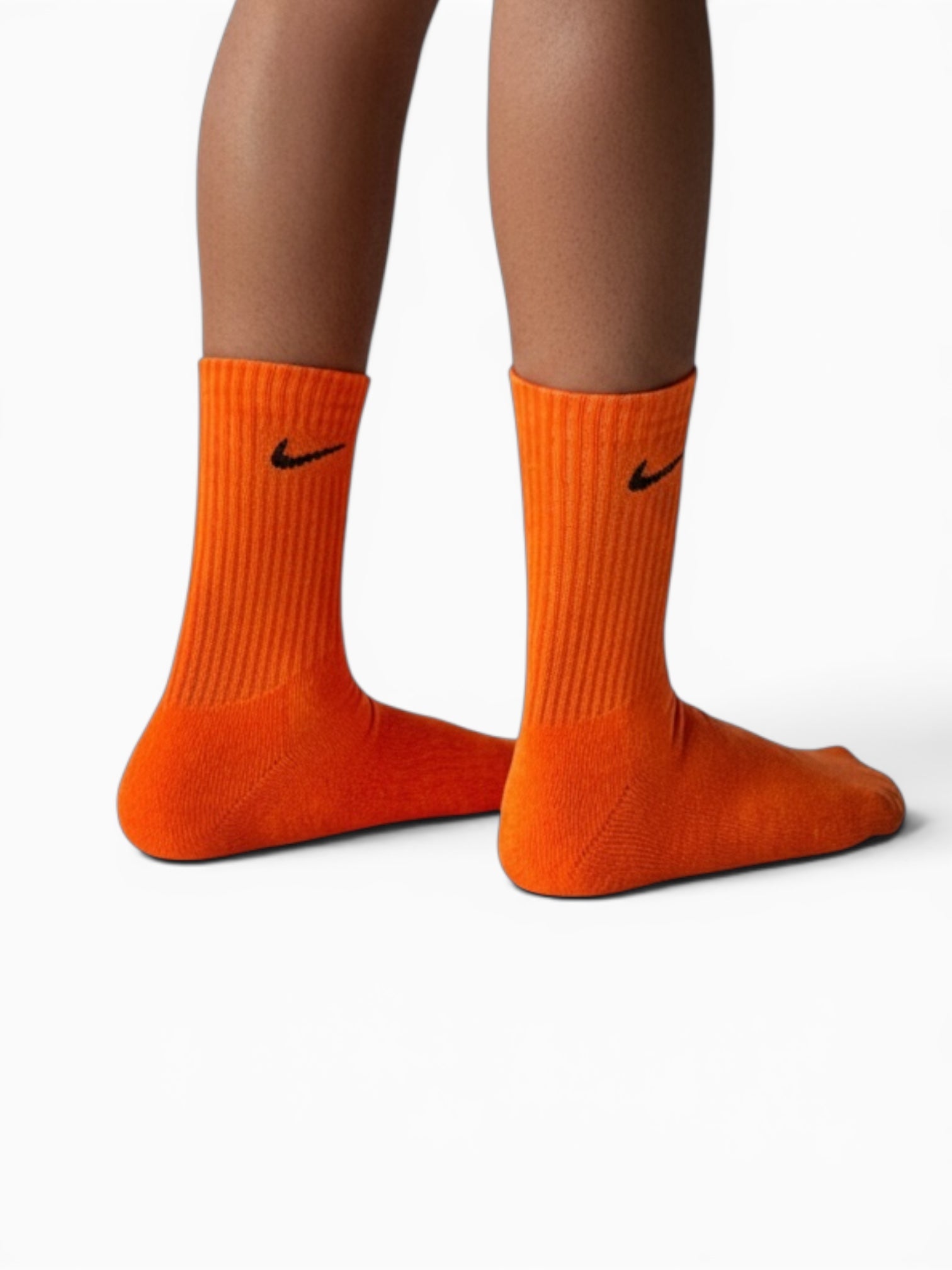 SOCKS CALF LENGTH ORANGE