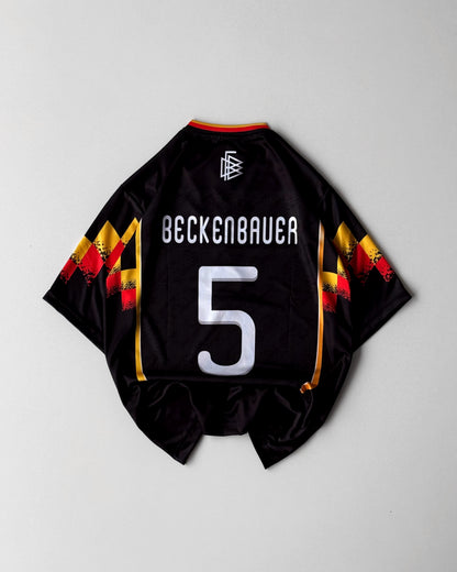 GERMANY BECKENBAUER RETRO BLACK v-NECK (Oversized)