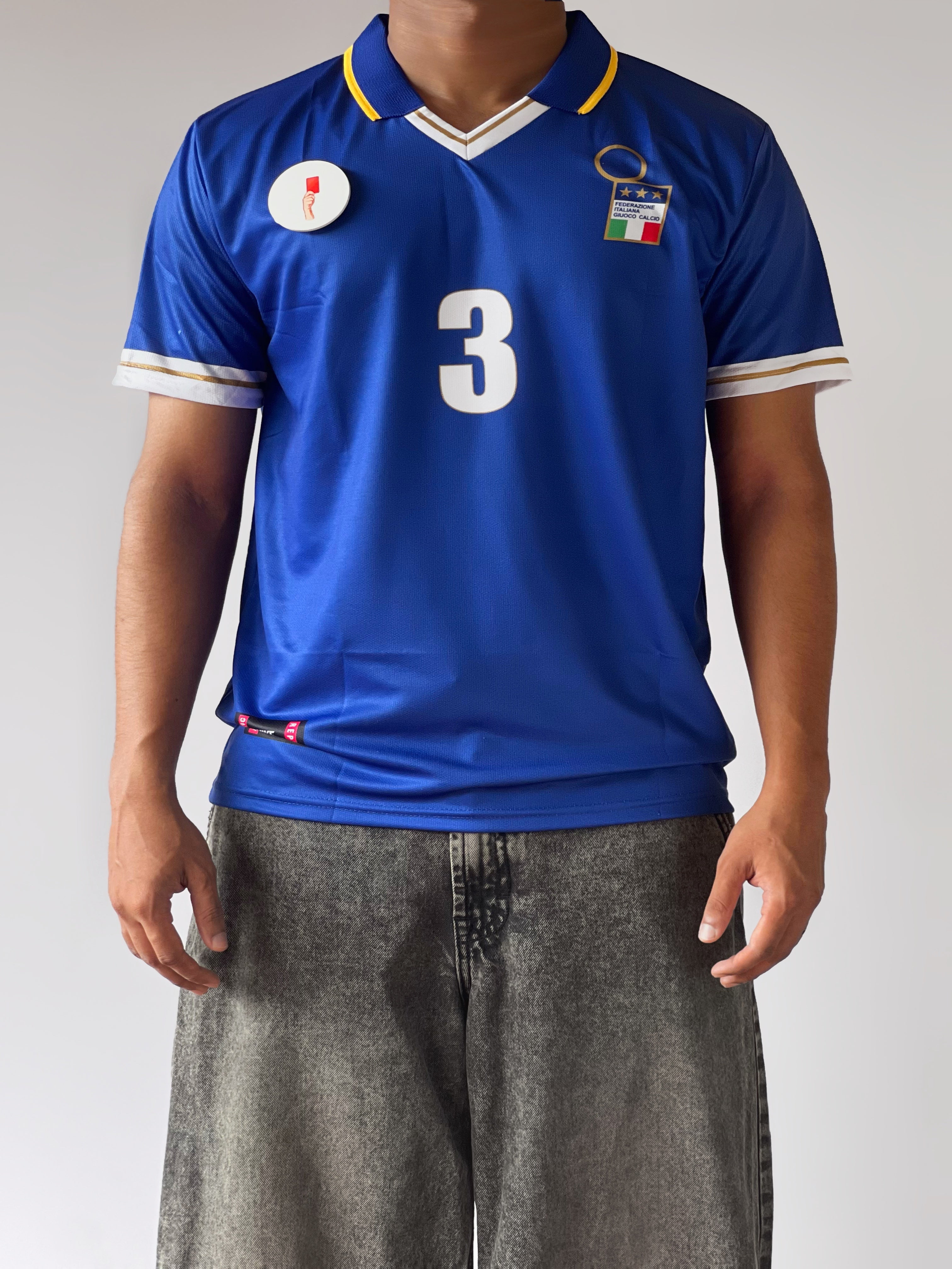 ITALY PAULO MALDINI 2002 HOME JERSEY